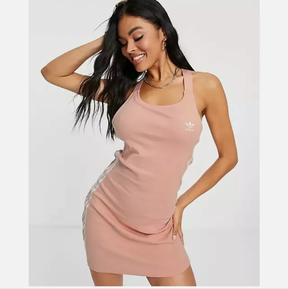 NWT, Adidas Originals Women's Adicolor Classics Racerback Dress Size M